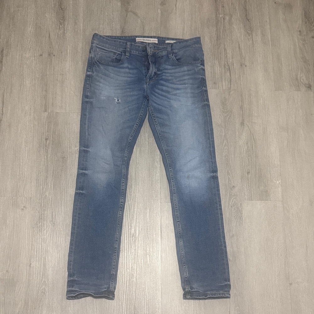 ***2/$15*** Guess Men's Slim straight Fit Blue Jeans